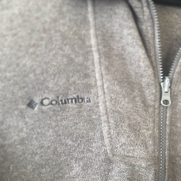 Columbia Fleece Men's Sz Small Gray Zip Up Jacket - Picture 2 of 6